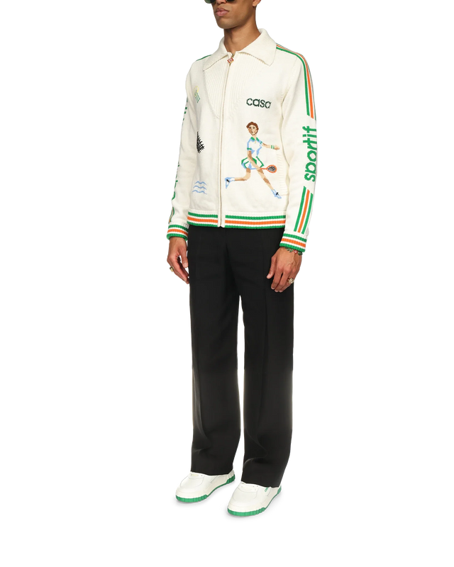 Casablanca Le Jeu Intarsia Knit Jacket | Casablanca Paris