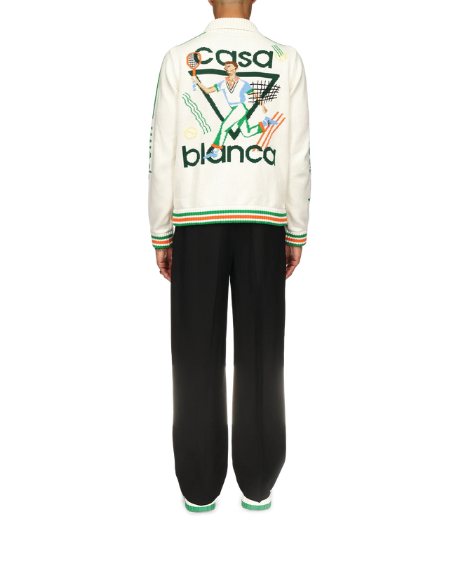 Casablanca Le Jeu Intarsia Knit Jacket | Casablanca Paris