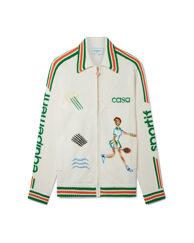 casablanca Le Jeu Intarsia Knit Jacket | Casablanca Paris