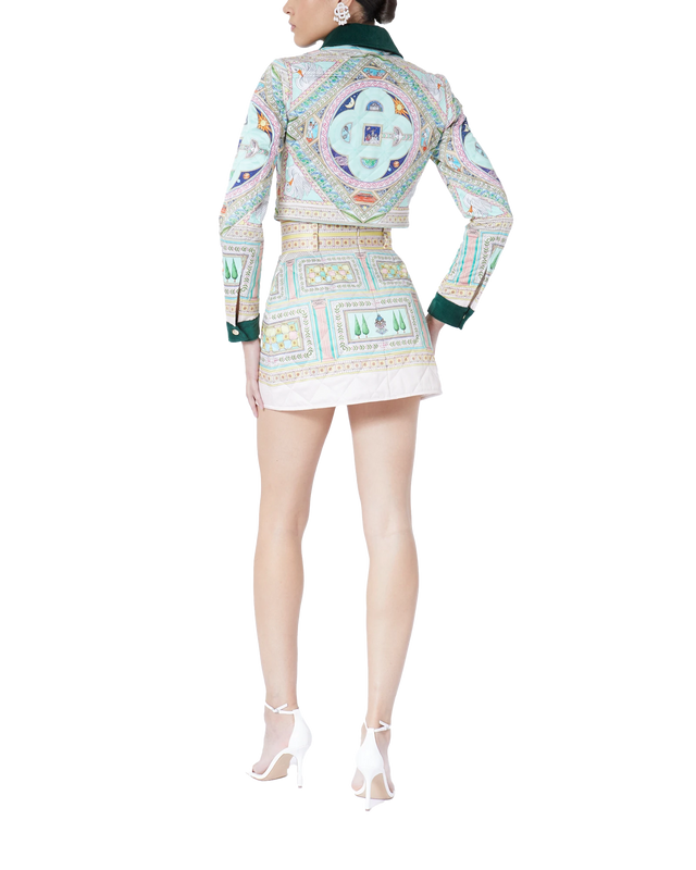 Casablanca Le Labyrinthe Quilted Cropped Jacket | Casablanca Paris