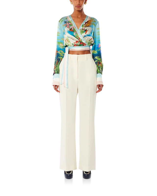 Casablanca Le Lac Tranquille Wrap Blouse | Casablanca Paris