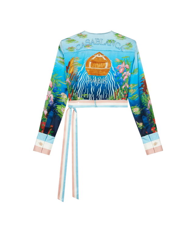 Casablanca Le Lac Tranquille Wrap Blouse | Casablanca Paris