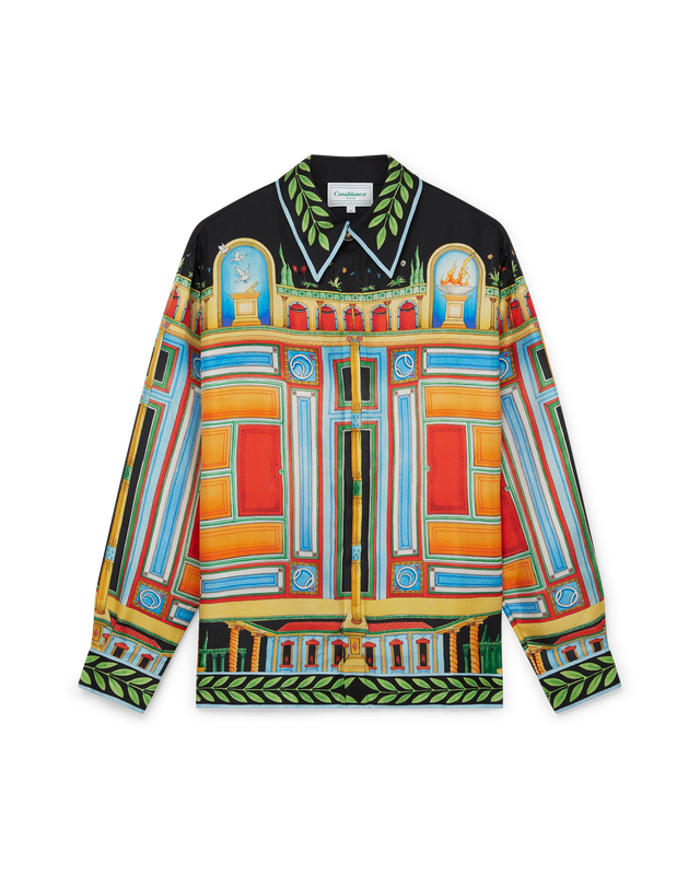 casablanca Le Palais En Fleur Silk Shirt | Casablanca Paris