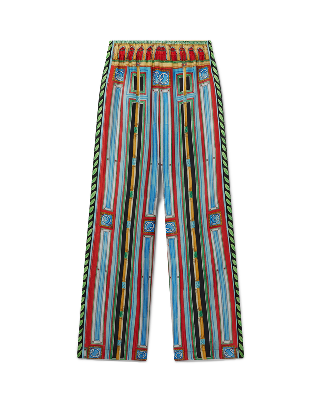 Casablanca Le Palais En Fleur Silk Trousers | Casablanca Paris