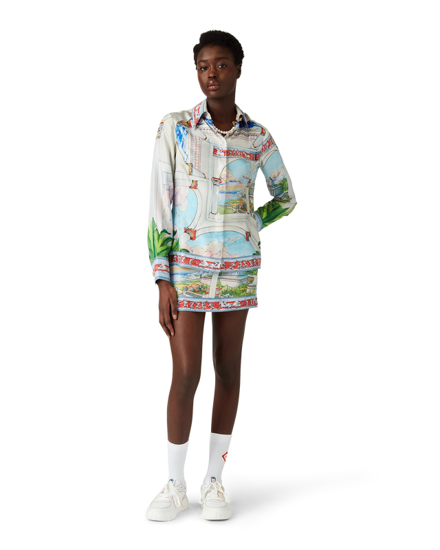 Casablanca Le Passage Long Sleeve Silk Shirt | Casablanca Paris