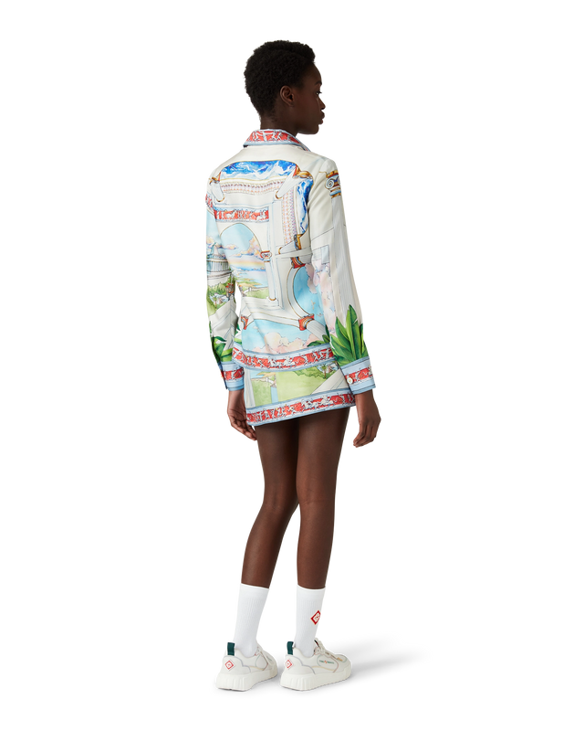 Casablanca Le Passage Long Sleeve Silk Shirt | Casablanca Paris