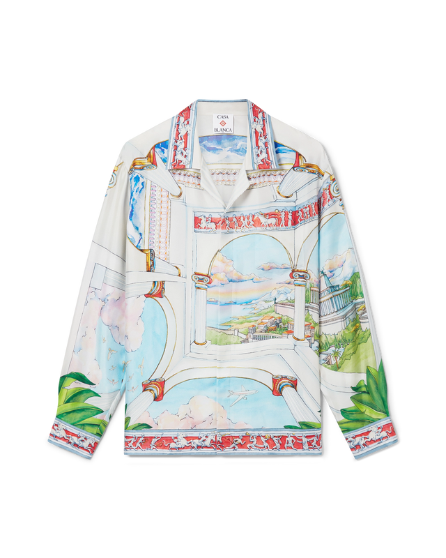 casablanca Le Passage Long Sleeve Silk Shirt | Casablanca Paris