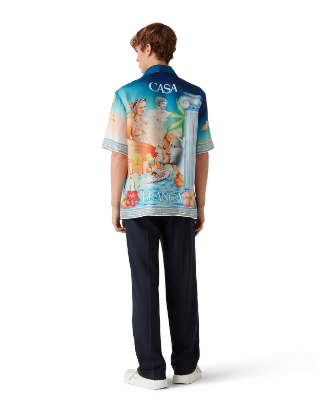 Casablanca Le Plongeon Short Sleeve Silk Shirt | Casablanca Paris