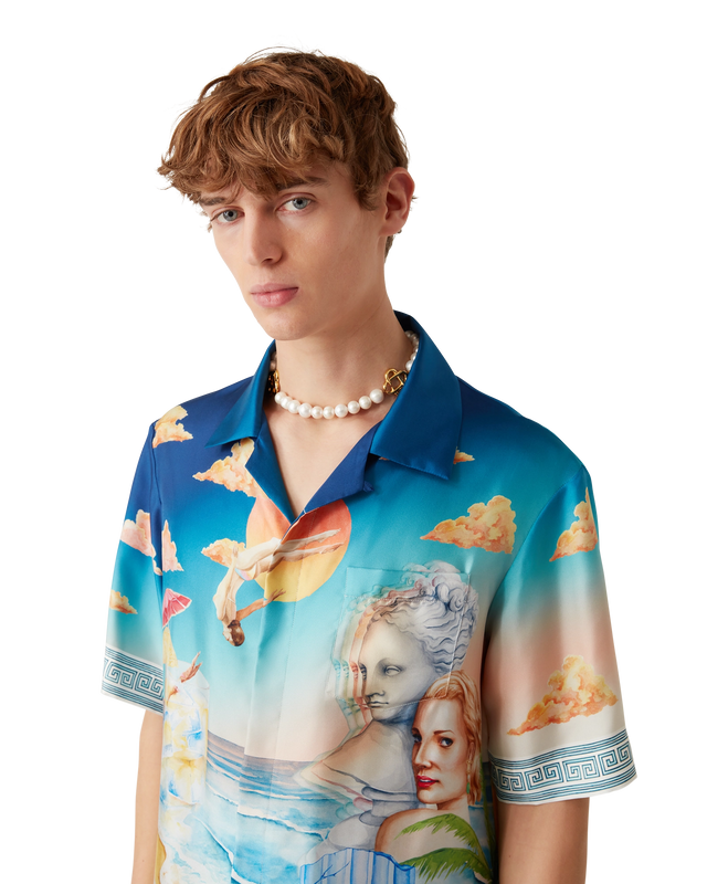 Casablanca Le Plongeon Short Sleeve Silk Shirt | Casablanca Paris