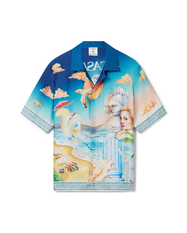 casablanca Le Plongeon Short Sleeve Silk Shirt | Casablanca Paris