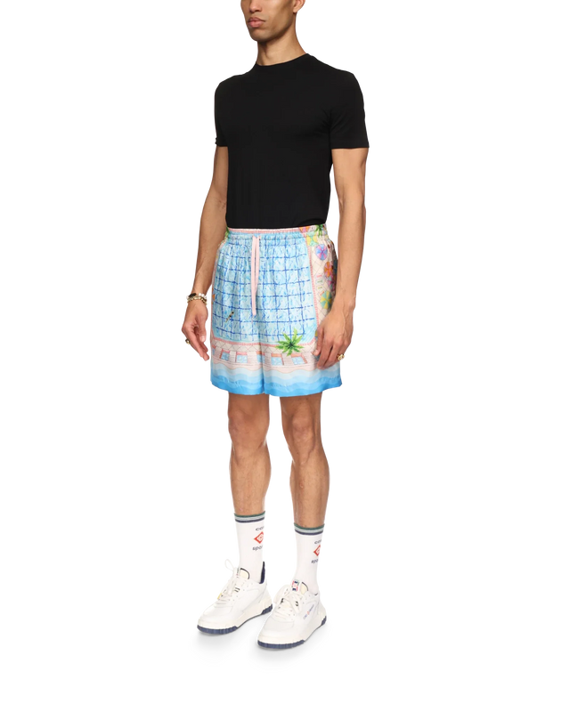 Casablanca Le Plongeon Silk Shorts | Casablanca Paris