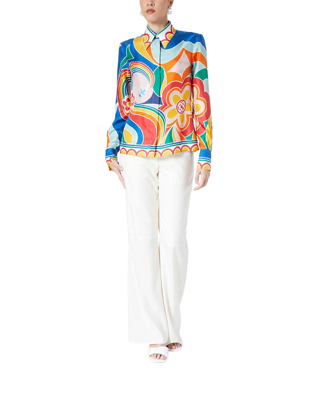 Casablanca Le Pouvoir Des Fleurs Silk Shirt | Casablanca Paris