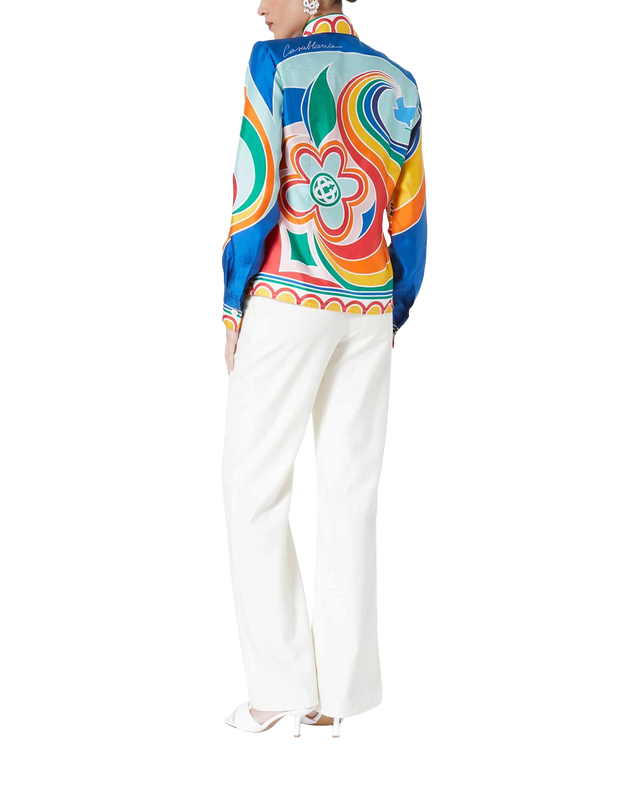 Casablanca Le Pouvoir Des Fleurs Silk Shirt | Casablanca Paris