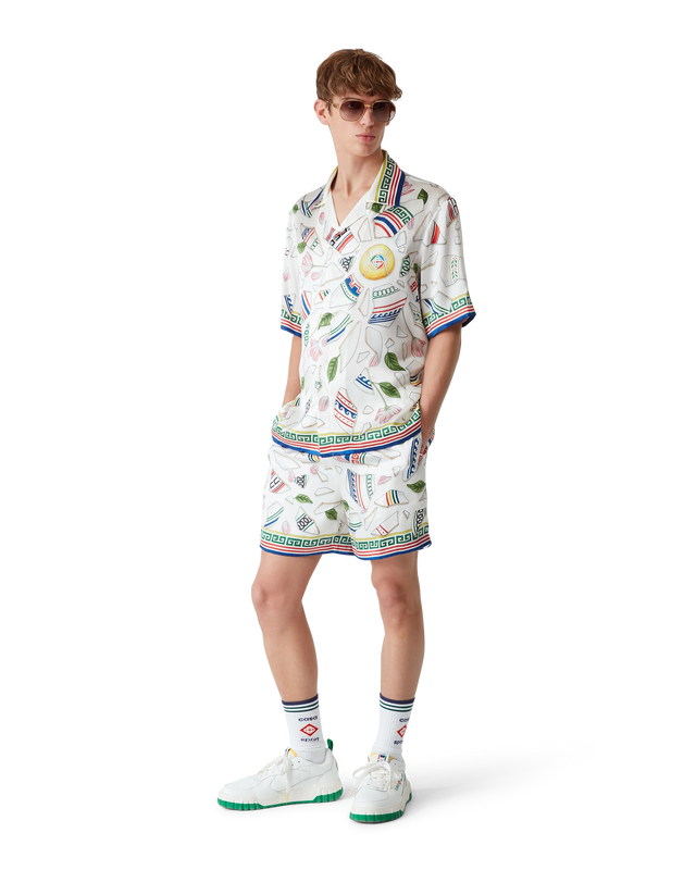 Casablanca Le Vase Brise Short Sleeve Silk Shirt | Casablanca Paris
