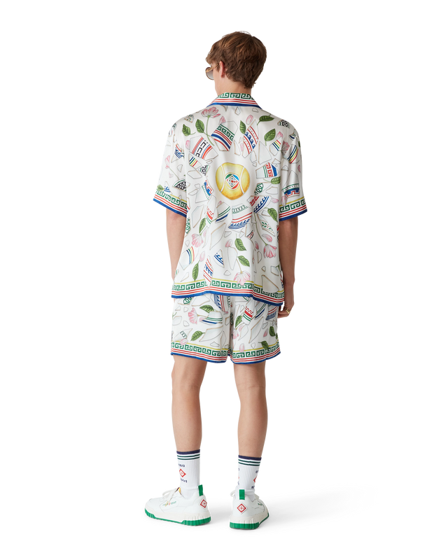 Casablanca Le Vase Brise Silk Shorts | Casablanca Paris