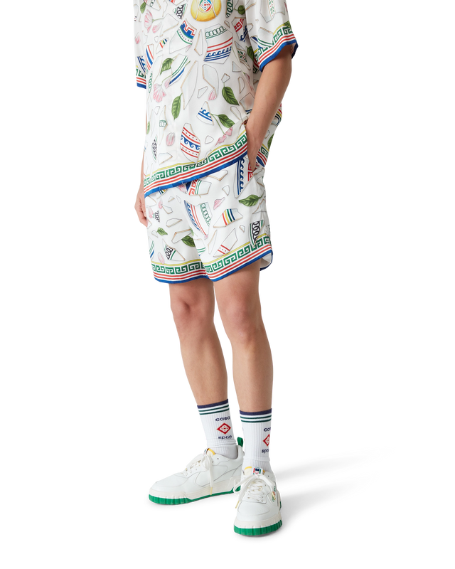 Casablanca Le Vase Brise Silk Shorts | Casablanca Paris