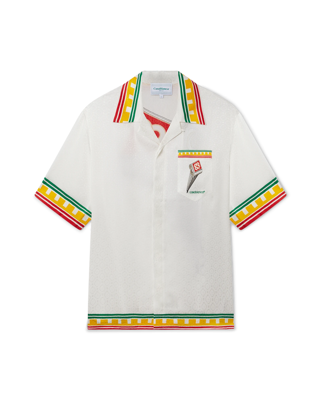 Casablanca Leaning Column Silk Shirt | Casablanca Paris