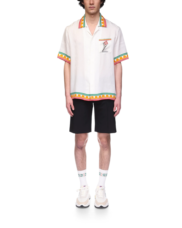 Casablanca Leaning Column Silk Shirt | Casablanca Paris