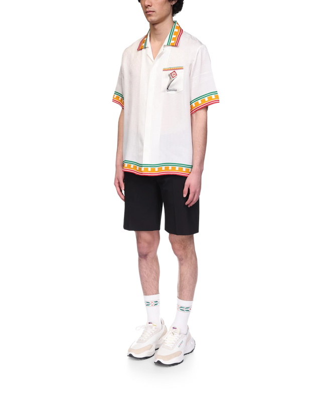 Casablanca Leaning Column Silk Shirt | Casablanca Paris