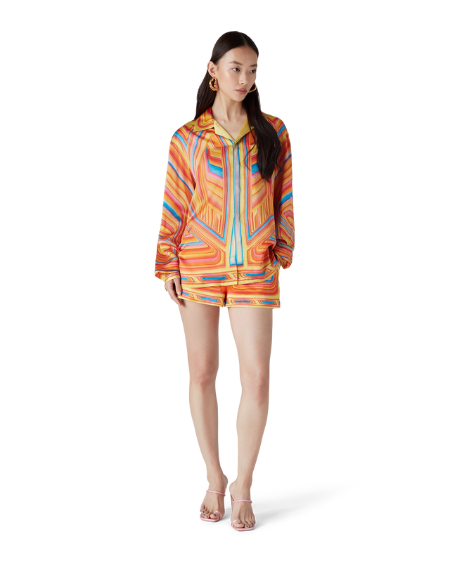 Casablanca Low Rider Long-Sleeve Silk Shirt– Casablanca