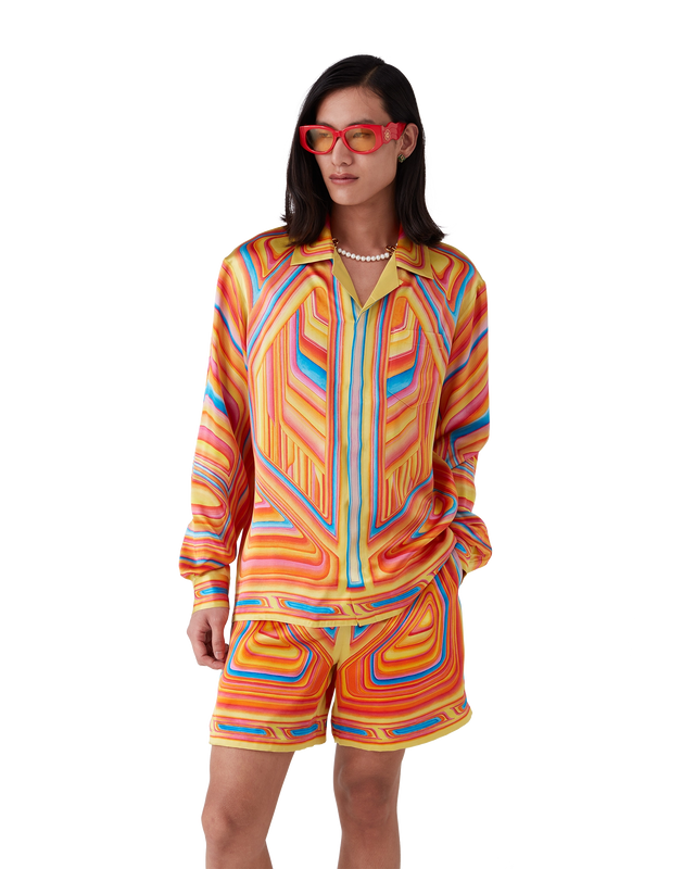 Casablanca Low Rider Long Sleeve Silk Shirt | Casablanca Paris