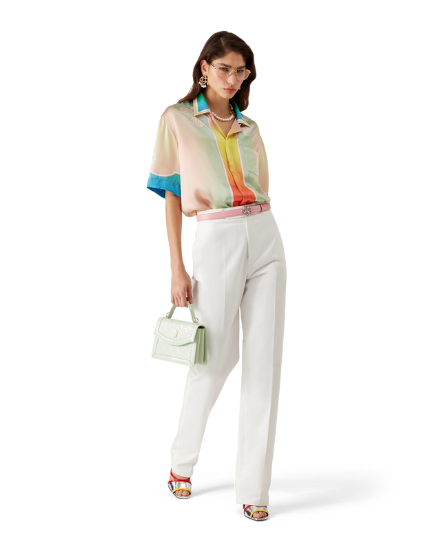 Casablanca Lucid Dreams Short-Sleeve Silk Shirt– Casablanca