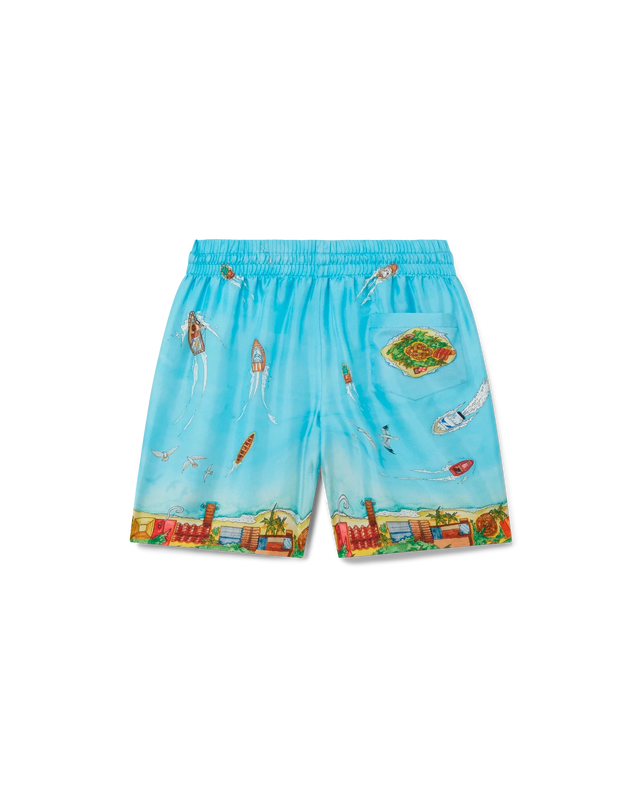 Casablanca Maison Sur Piloti Silk Shorts | Casablanca Paris