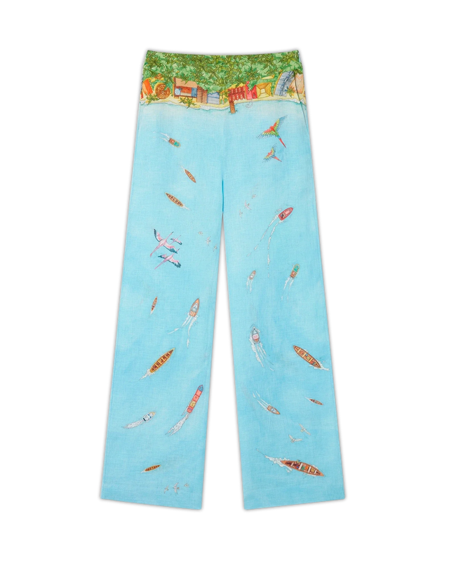 casablanca Maison Sur Piloti Straight Leg Trousers | Casablanca Paris