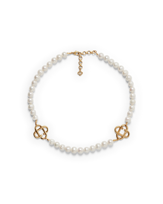 casablanca Medium Pearl Logo Necklace | Casablanca Paris