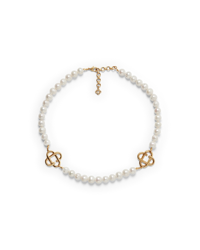 casablanca Medium Pearl Logo Necklace | Casablanca Paris