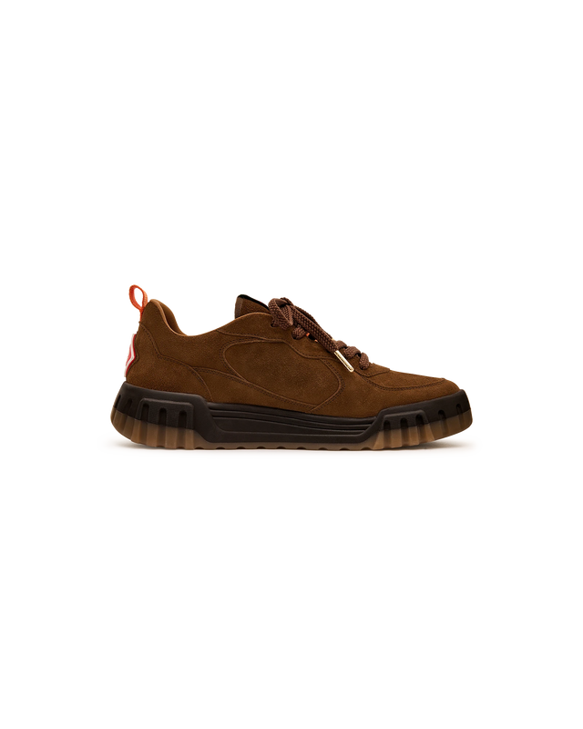 Casablanca Men's Brown Suede Court Sneaker | Casablanca Paris