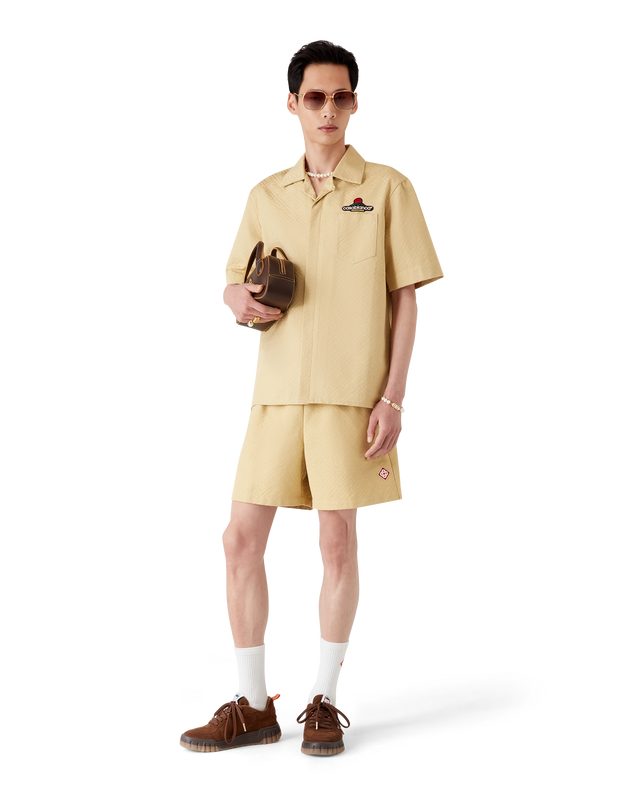 Casablanca Men's Brown Suede Court Sneaker | Casablanca Paris