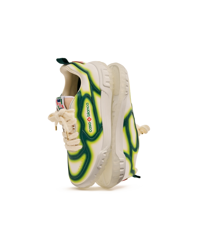 Casablanca Men's Court Green Fade Sneaker | Casablanca Paris