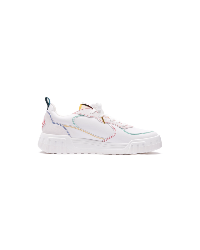 Casablanca Men's Court White & Multicolour Sneakers | Casablanca Paris