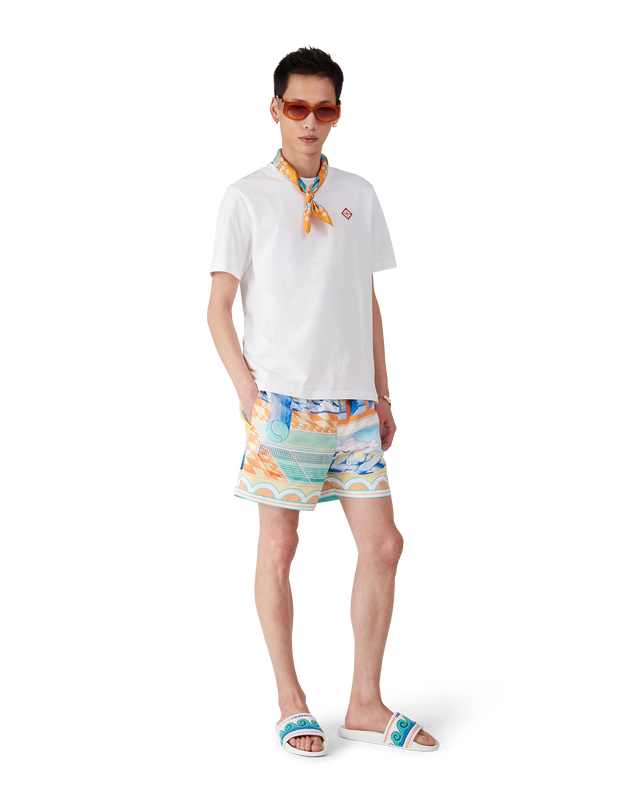 Casablanca Men's Greco Wave Terry Slider | Casablanca Paris