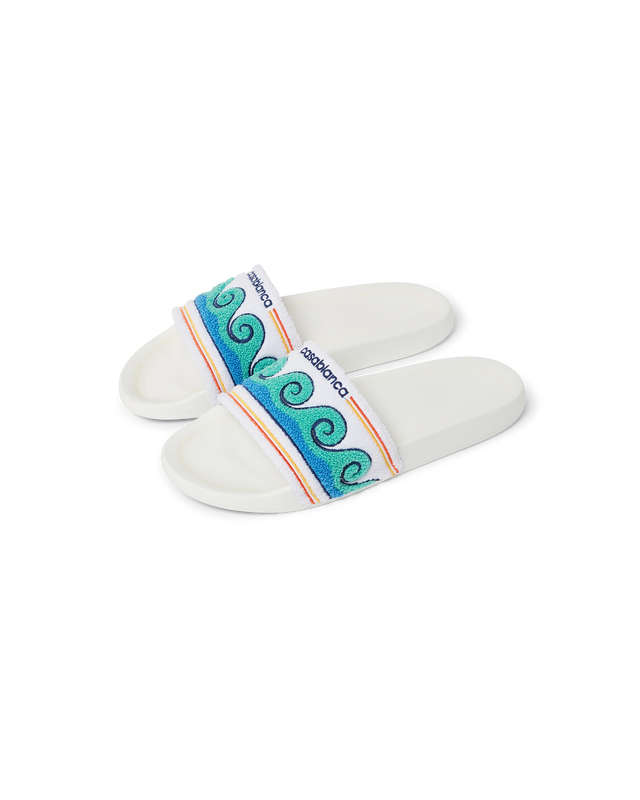 casablanca Men's Greco Wave Terry Slider | Casablanca Paris