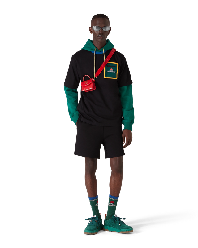 Casablanca Men's Green Suede Court Sneaker | Casablanca Paris