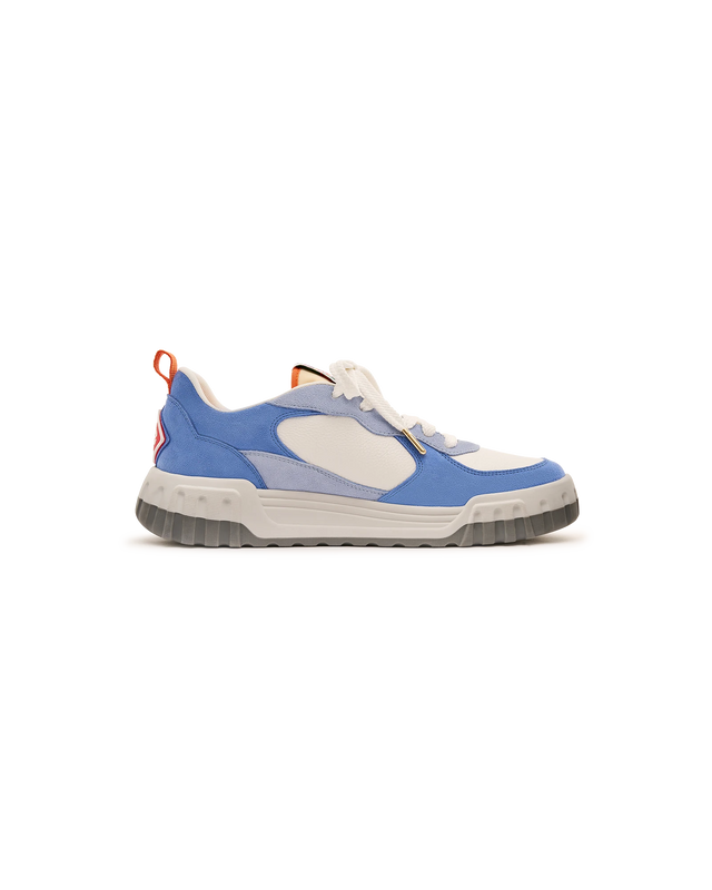 Casablanca Men's White & Blue Court Sneaker | Casablanca Paris