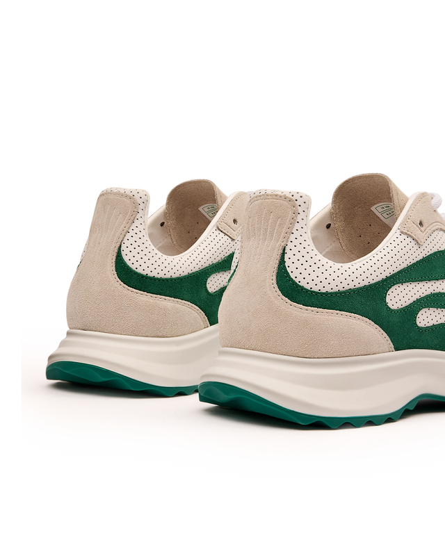 Casablanca Men's White & Green Stade Sneaker | Casablanca Paris