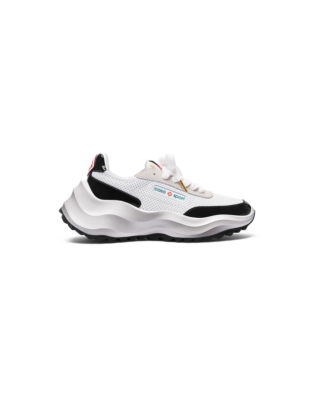 casablanca Mens Atlantis White & Black Sneaker | Casablanca Paris