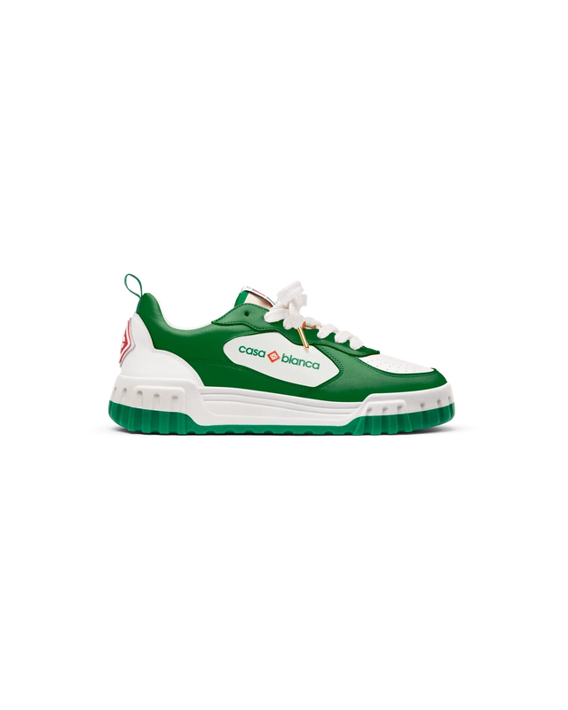 casablanca Mens Court Green & White Sneaker | Casablanca Paris
