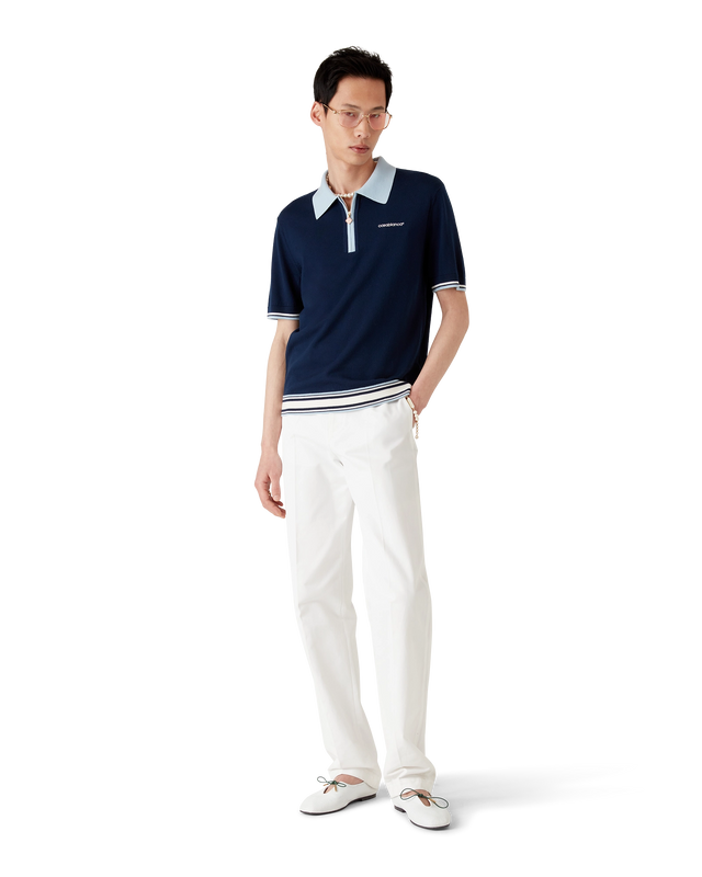 Casablanca Merino Knit Tennis Polo Shirt– Casablanca