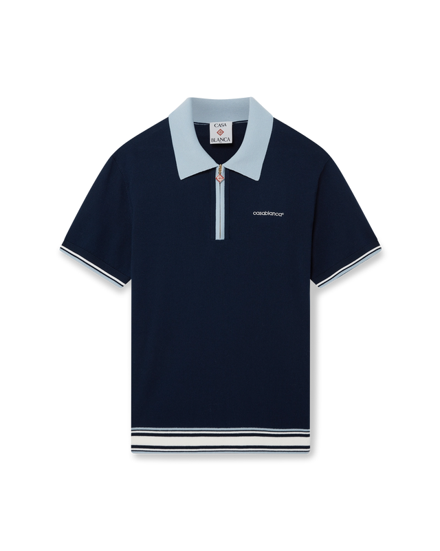 casablanca Merino Knit Tennis Polo Shirt– Casablanca