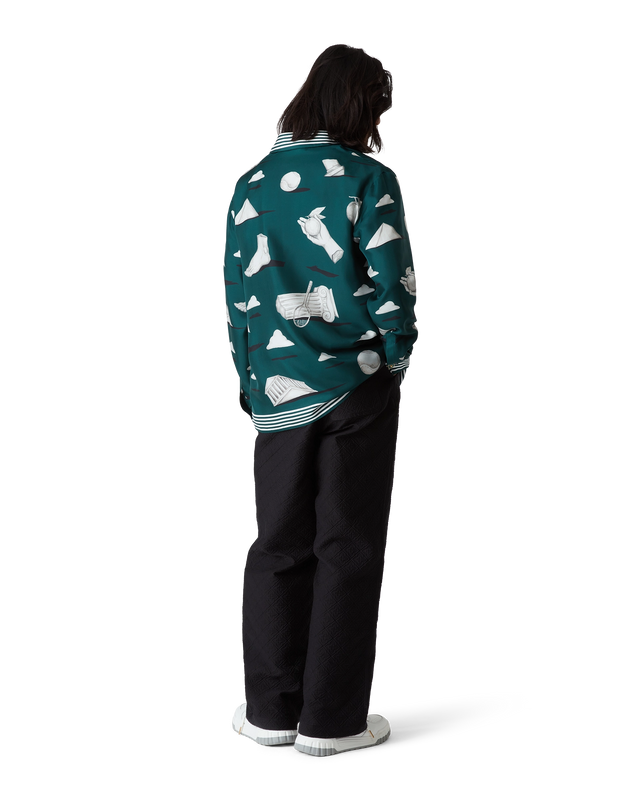 Casablanca Metaphysical Long Sleeve Silk Shirt | Casablanca Paris