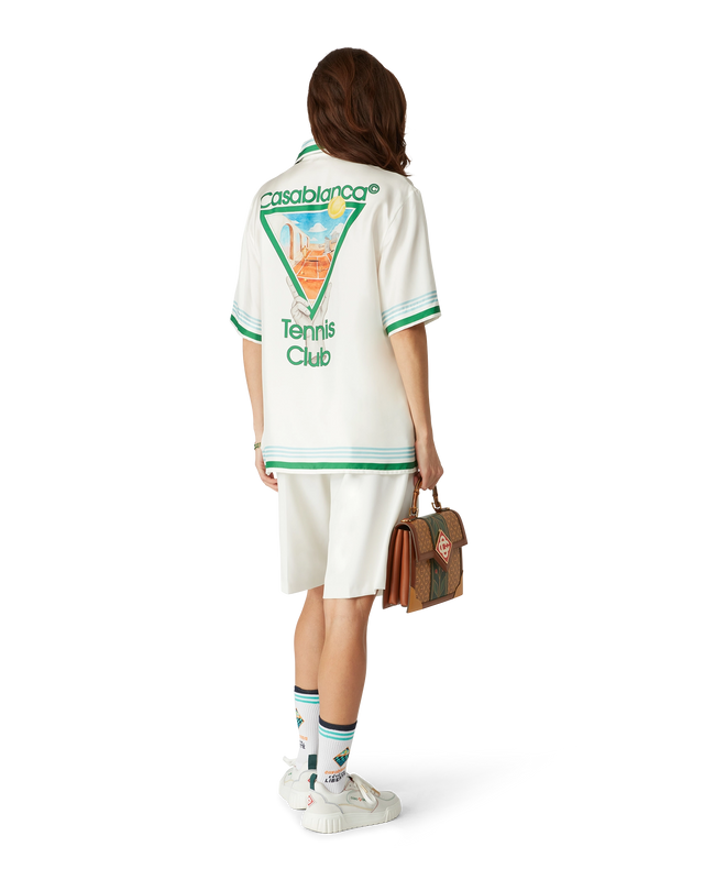 Casablanca Metaphysical Tennis Icon Silk Shirt | Casablanca Paris