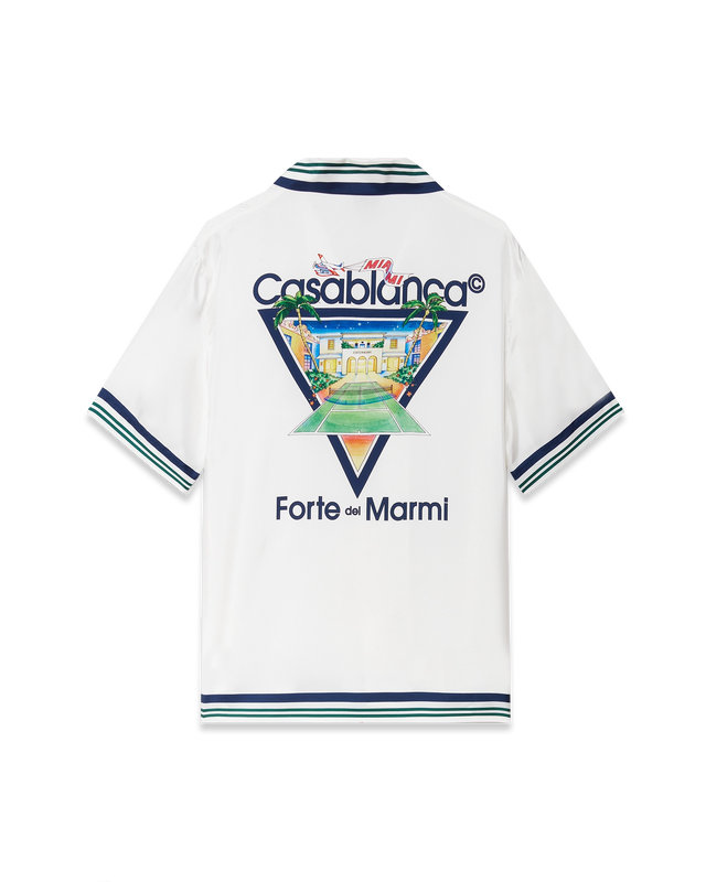 casablanca Miami Open x Forte Dei Marmi Short-Sleeve Silk Shirt– Casablanca