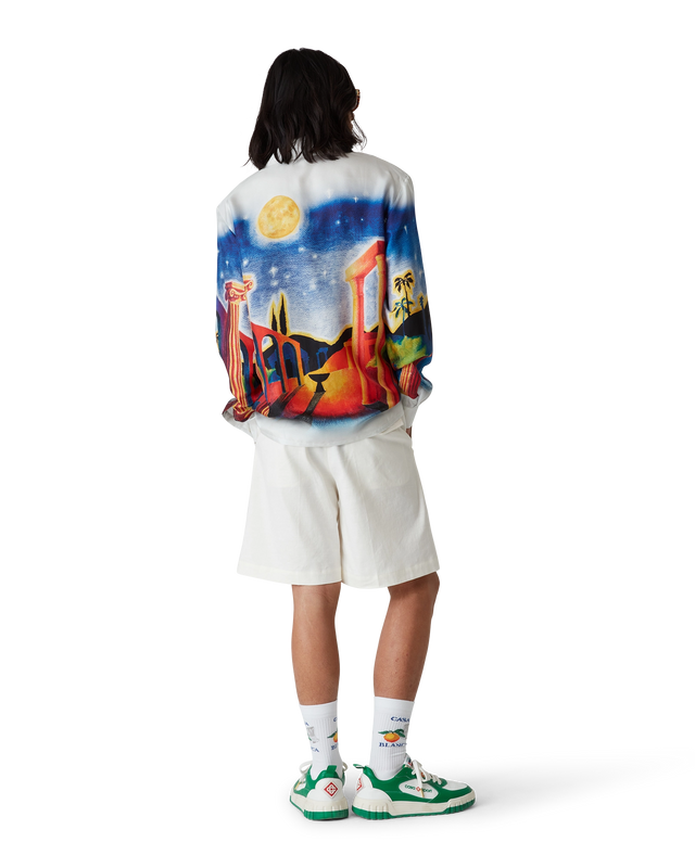 Casablanca Midnight Acropolis Long Sleeve Silk Shirt | Casablanca Paris