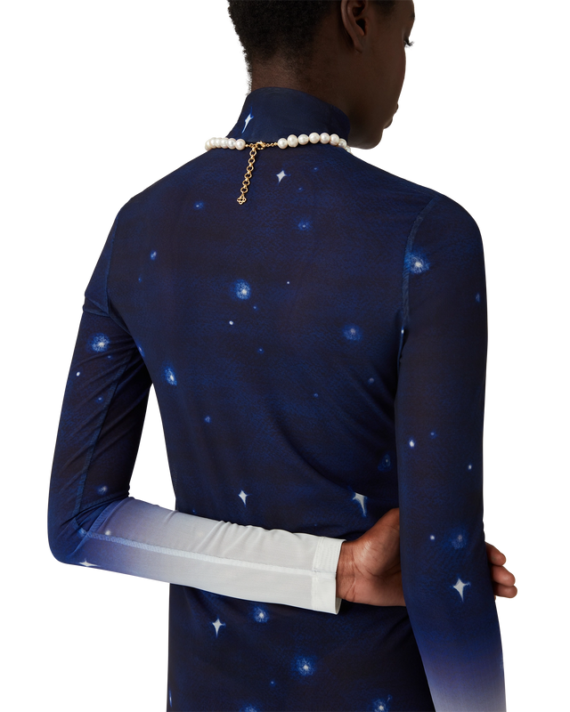 Casablanca Midnight Acropolis Mesh Top | Casablanca Paris