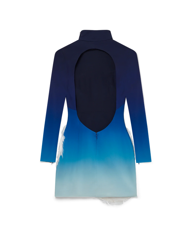 Casablanca Midnight Gradient Swan Mini Dress | Casablanca Paris