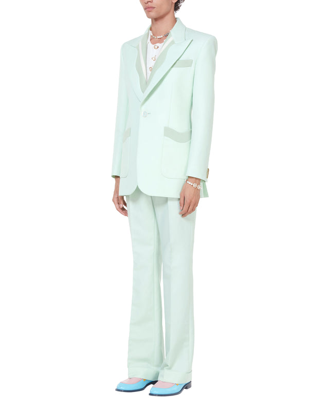 Casablanca Mint Memphis Pinstripe Jacket | Casablanca Paris